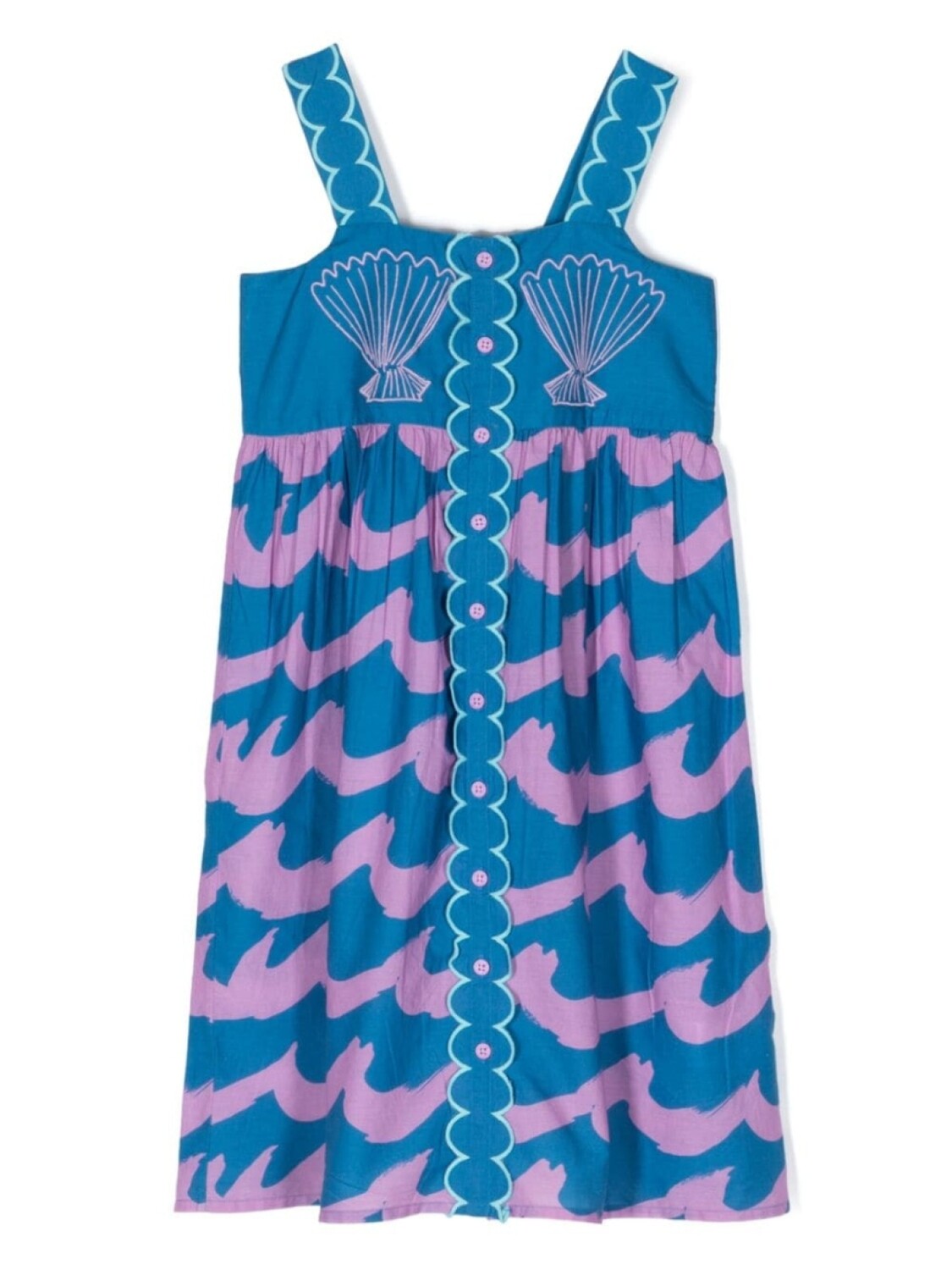 

Stella McCartney Kids платье с абстрактным принтом, синий