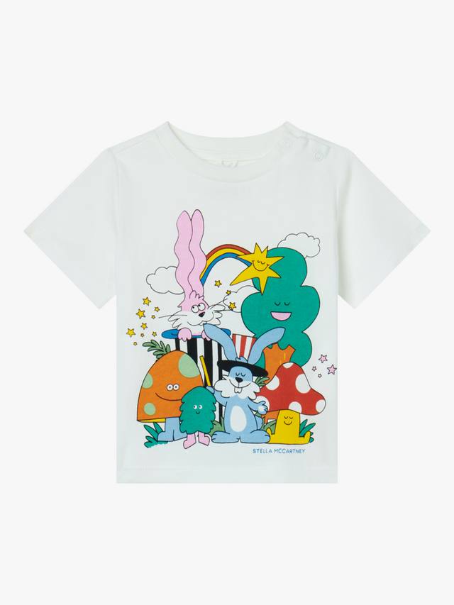 

Детская футболка woodland friends Stella McCartney Kids, белый