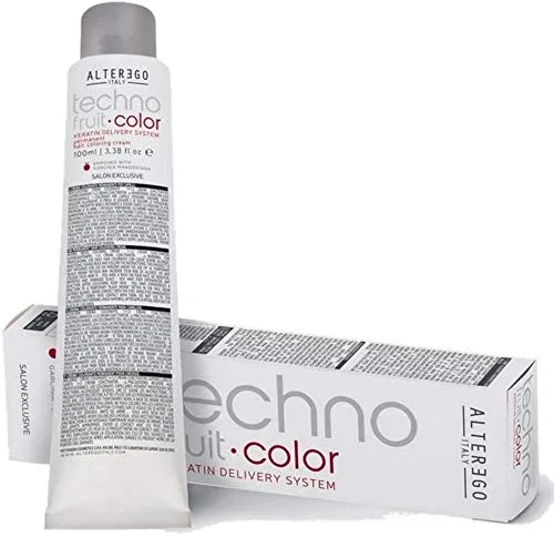 Стойкая краска для волос Techno Fruit Colour Alterego 6/0 темный блонд 3 x 100 мл Alter Ego