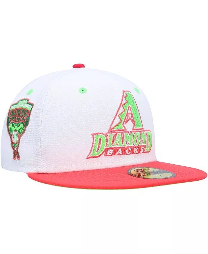 

Мужская белая, коралловая шляпа Arizona Diamondbacks 1998 года, первый сезон, Strawberry Lolli 59Fifty New Era