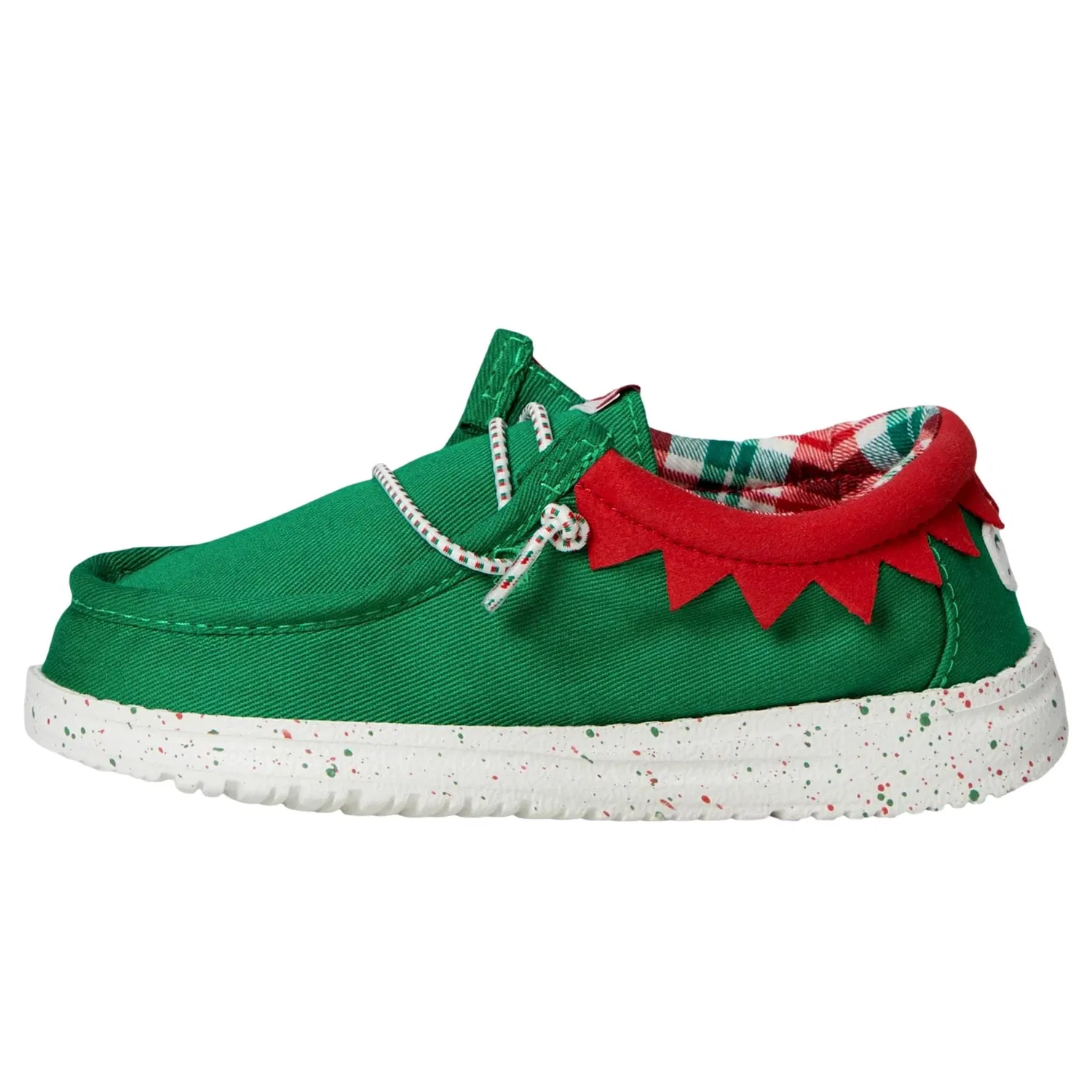 Toddler Hey Dude Wally Holiday Elf Green / Red 42147-3XX
