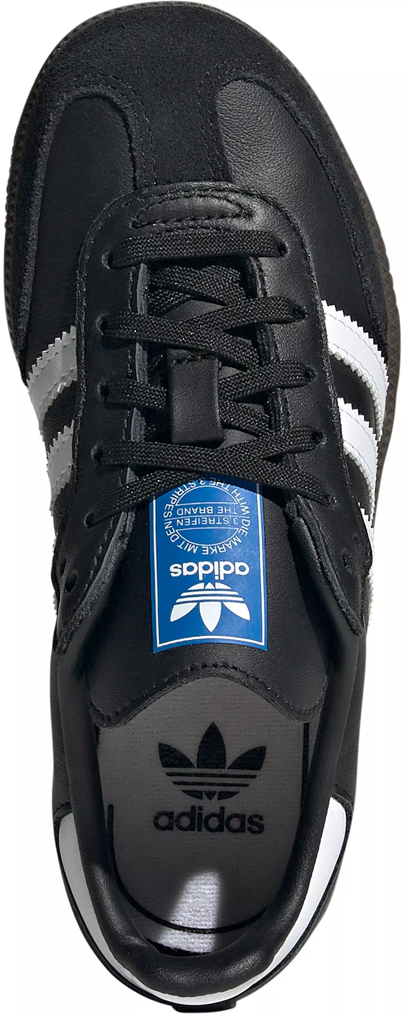 Детские кроссовки Samba OG для дошкольников Adidas, цвет Black/White/Gum — фото 2