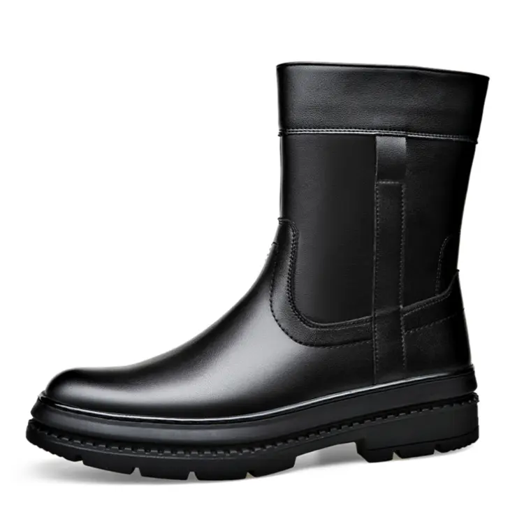 

Ботинки мужские Qie, цвет Black Fleece-Lined
