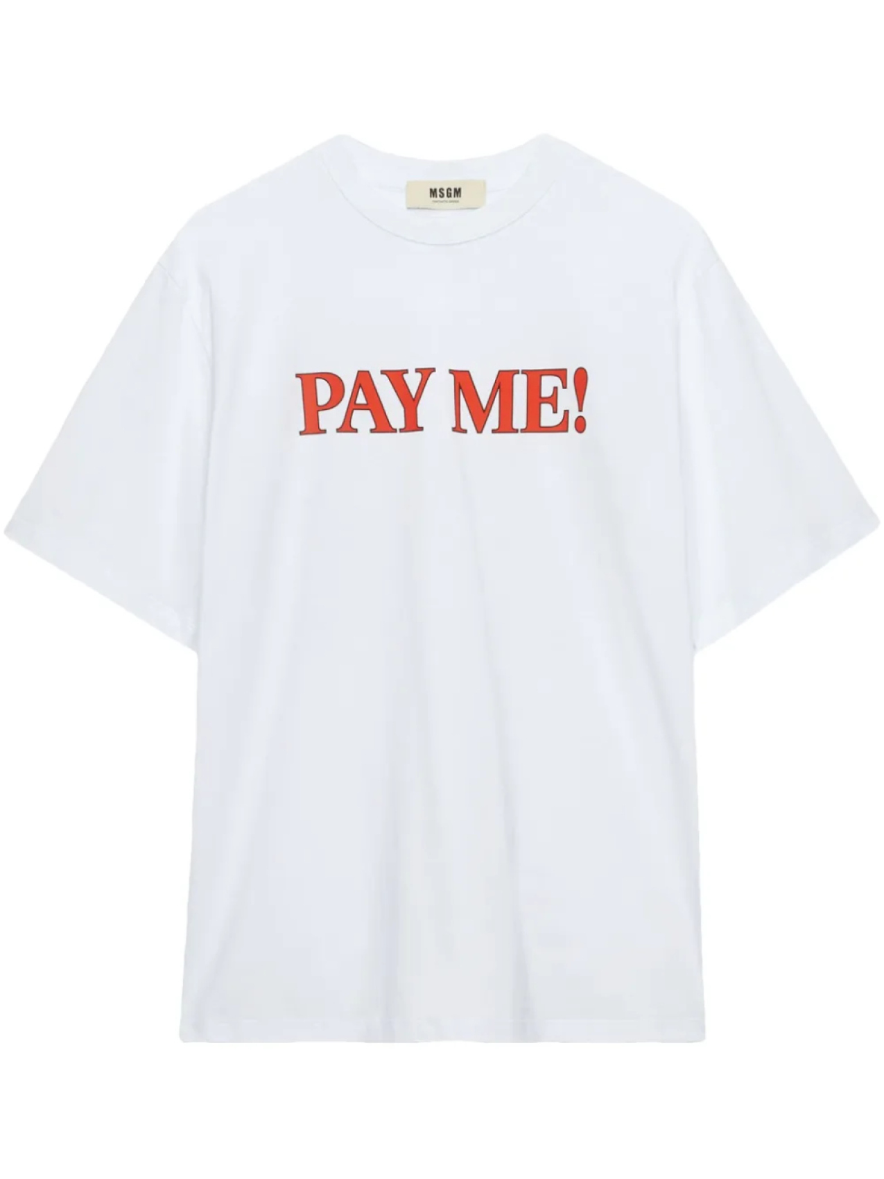 

Футболка с круглым вырезом MSGM, белый