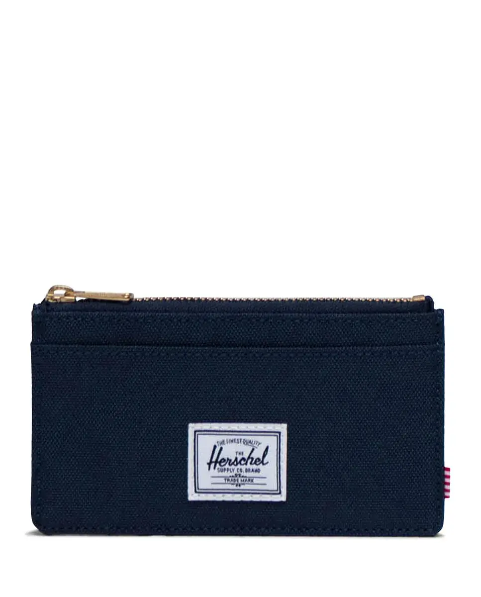 

Экологичная унисекс визитница из ткани Herschel, темно-синий