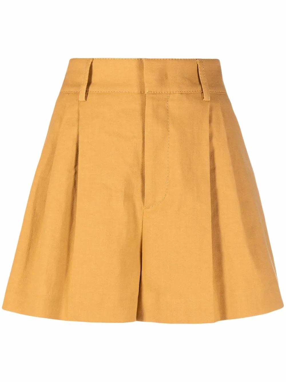 

Шорты строгого кроя с завышенной талией Red Valentino, желтый
