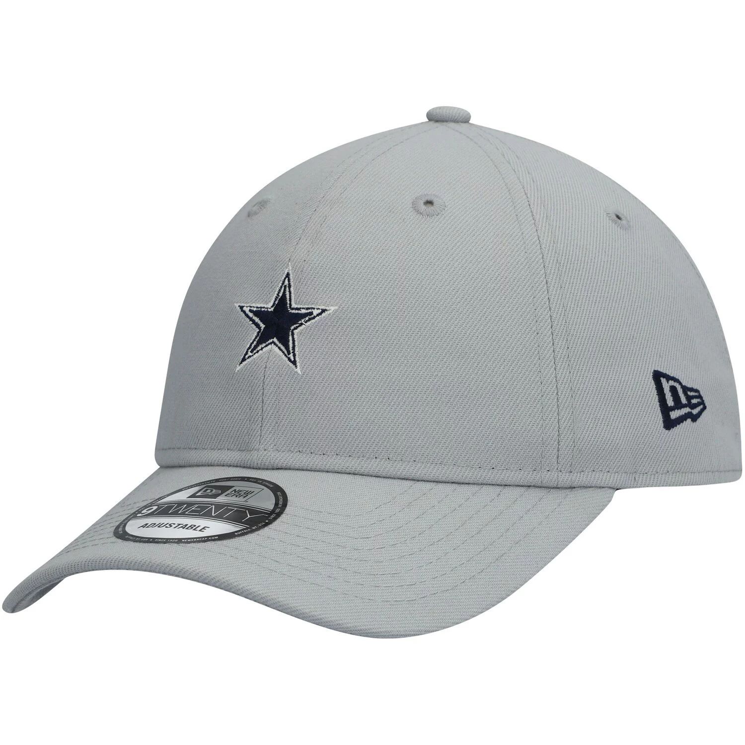 

Мужская регулируемая шляпа New Era Grey Dallas Cowboys 9TWENTY