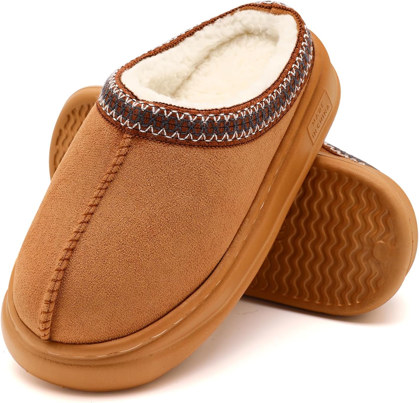 

женские тапочки на платформе с подошвой из эва и искусственным мехом Yueerlu