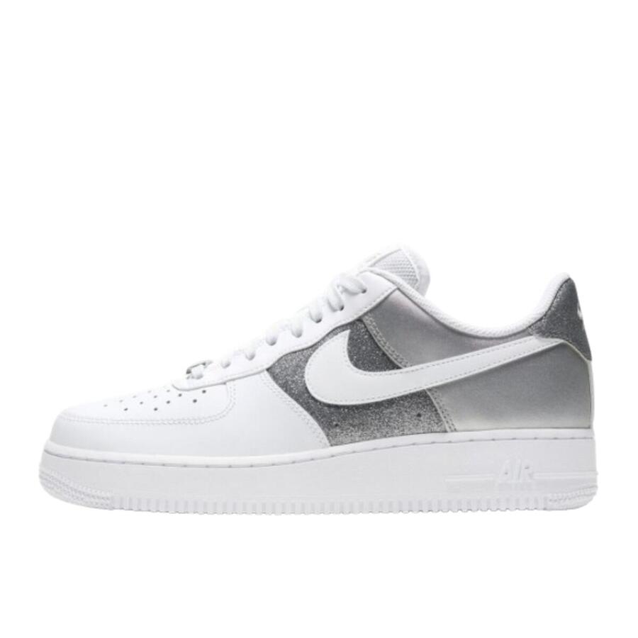 NIKE Кроссовки Air Force 1 Low 07 Белый металлик Серебристый