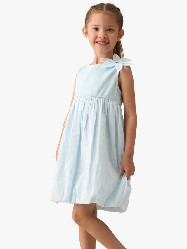 

Детское платье без рукавов с помпонами из хлопка Angel & Rocket