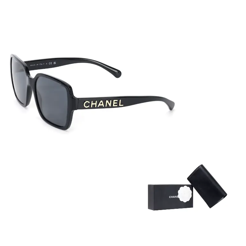 

CHANEL Квадратные солнцезащитные очки унисекс, Black