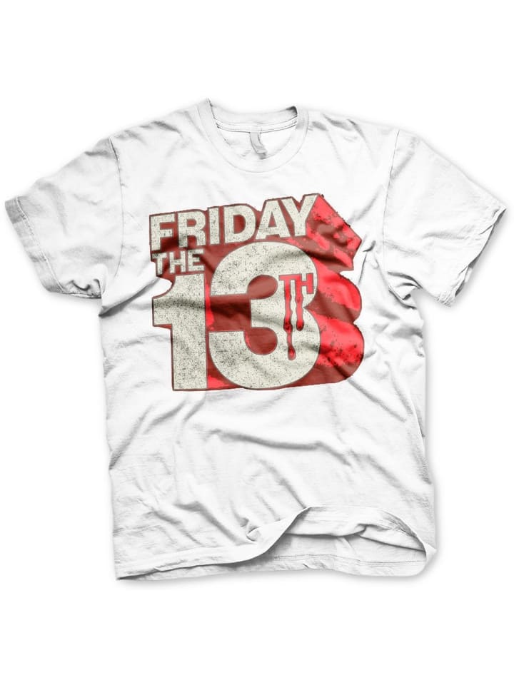 

Friday The 13th Футболка "Block Logo Big Tall T-Shirt" белого цвета, Белый, Friday The 13th Футболка "Block Logo Big Tall T-Shirt" белого цвета