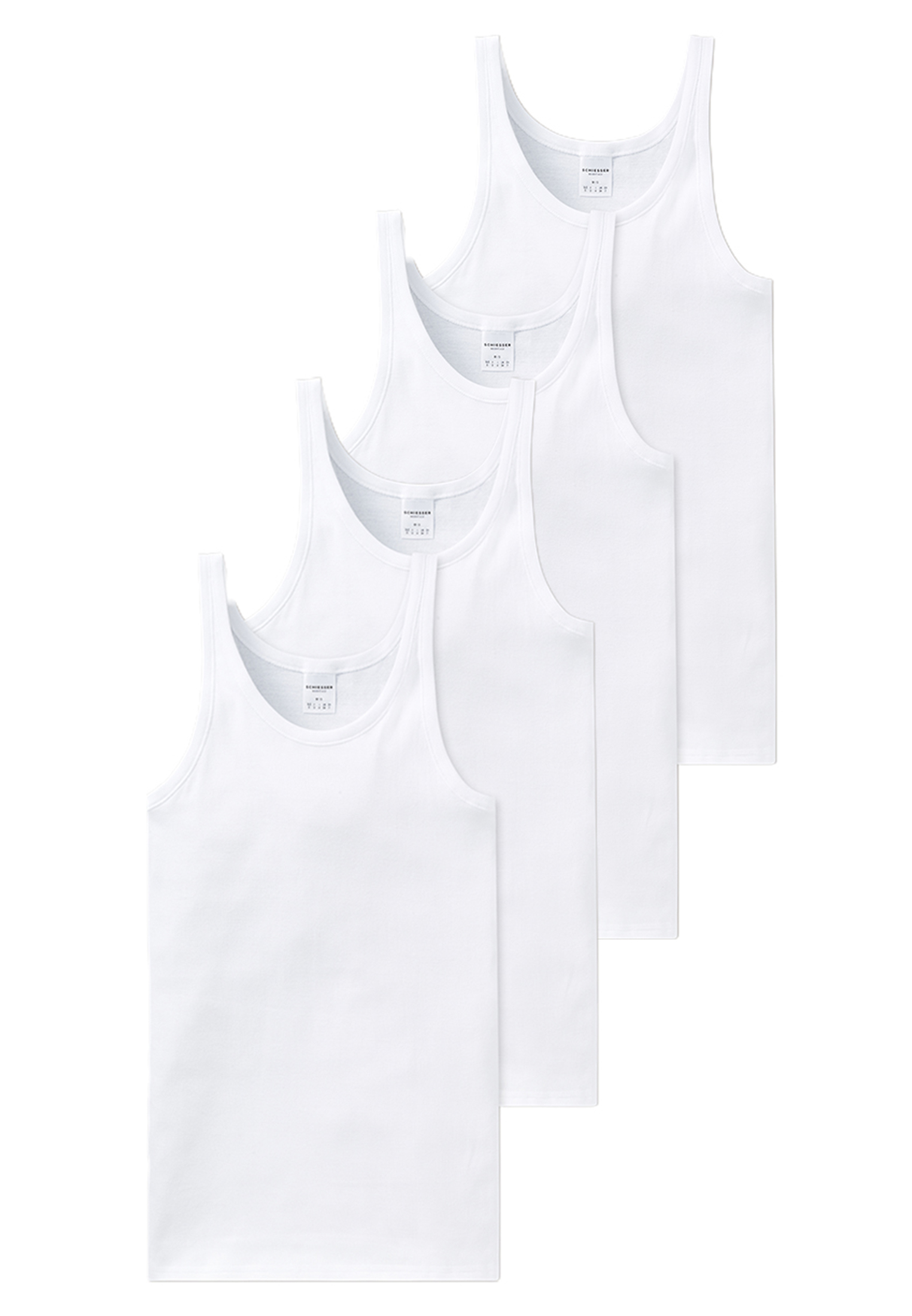 

Майка Schiesser/Tanktop Cotton Essentials Feinripp, белый