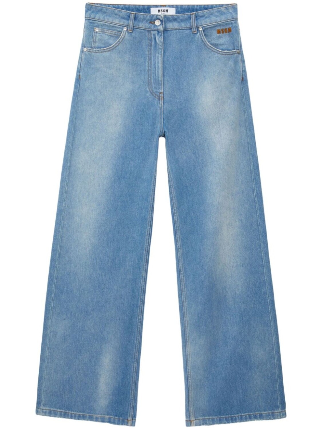 

MSGM широкие джинсы с заниженной талией, синий