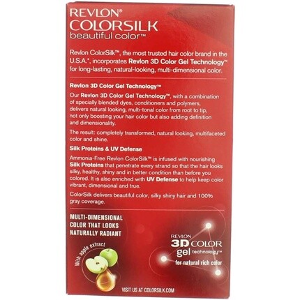 Краска для волос Colorsilk 54 Светло-золотисто-коричневый по 1 шт., Revlon — фото 3