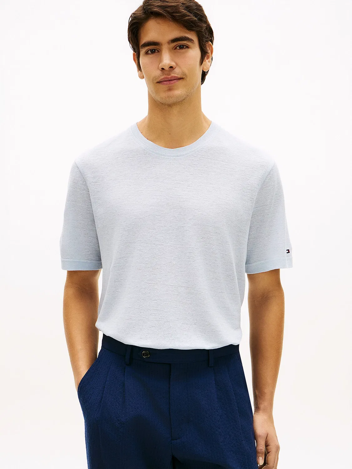 Футболка 'Smart-Casual' Tommy Hilfiger, Dusty Blue/Pastel Blue — фото 2