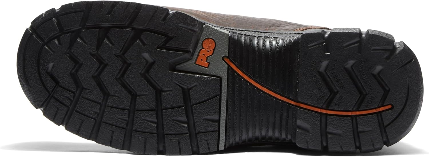 Timberland PRO мужские промышленные рабочие ботинки Endurance 6 дюймов со стальным защитным носком, устойчивые к проколам, с внешним метгардом, Brown-2024 New — фото 4