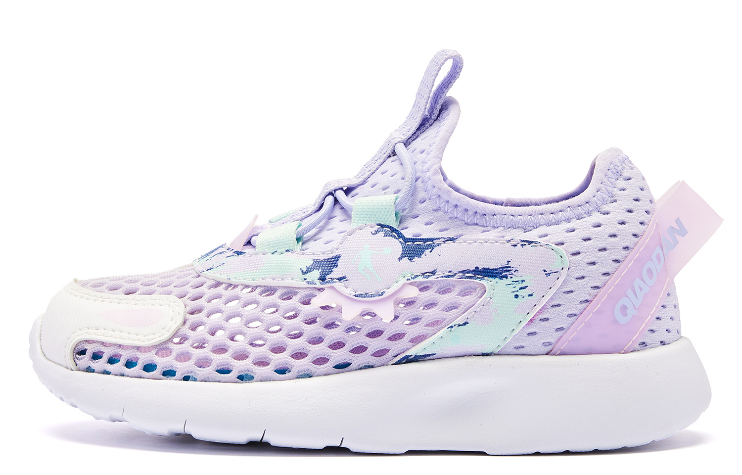 

Непромокаемая амортизирующая обувь для малышей легкая низкая QIAODAN, светло-фиолетовый