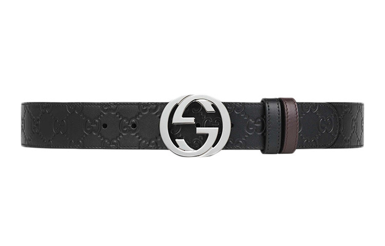 

Двусторонний ремень Gucci Signature, черный