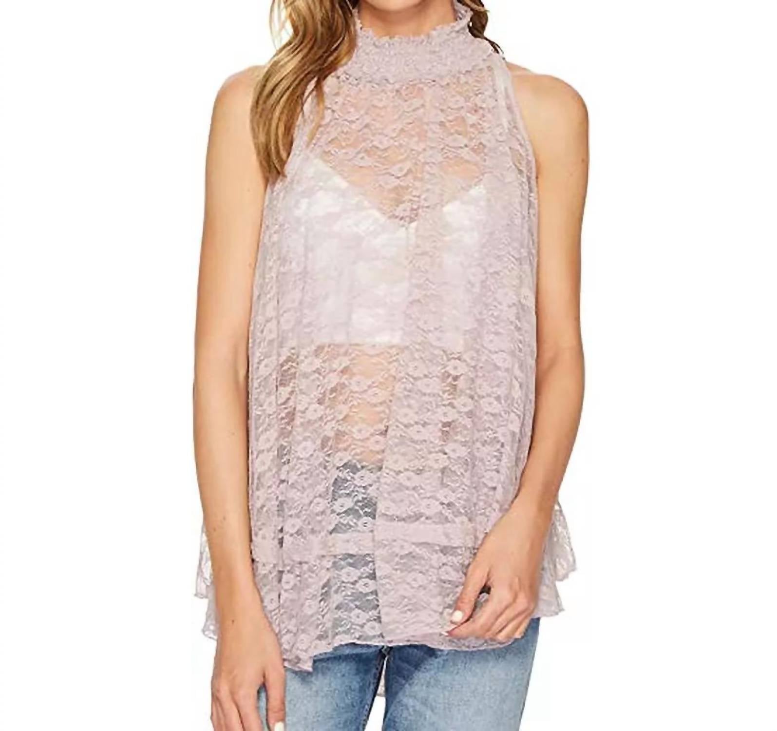 

Кружевной топ Myrna в лиловом цвете Free People