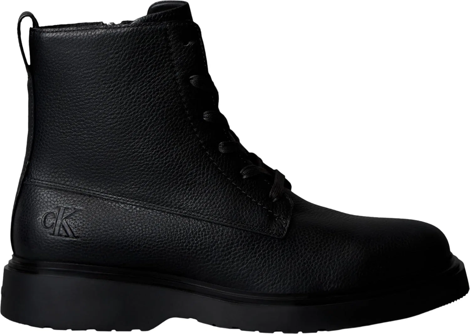 Мужские ботинки Calvin Klein Combat ESS на шнуровке и молнии LTH Ym0ym01373 средней высоты, Black Triple Black