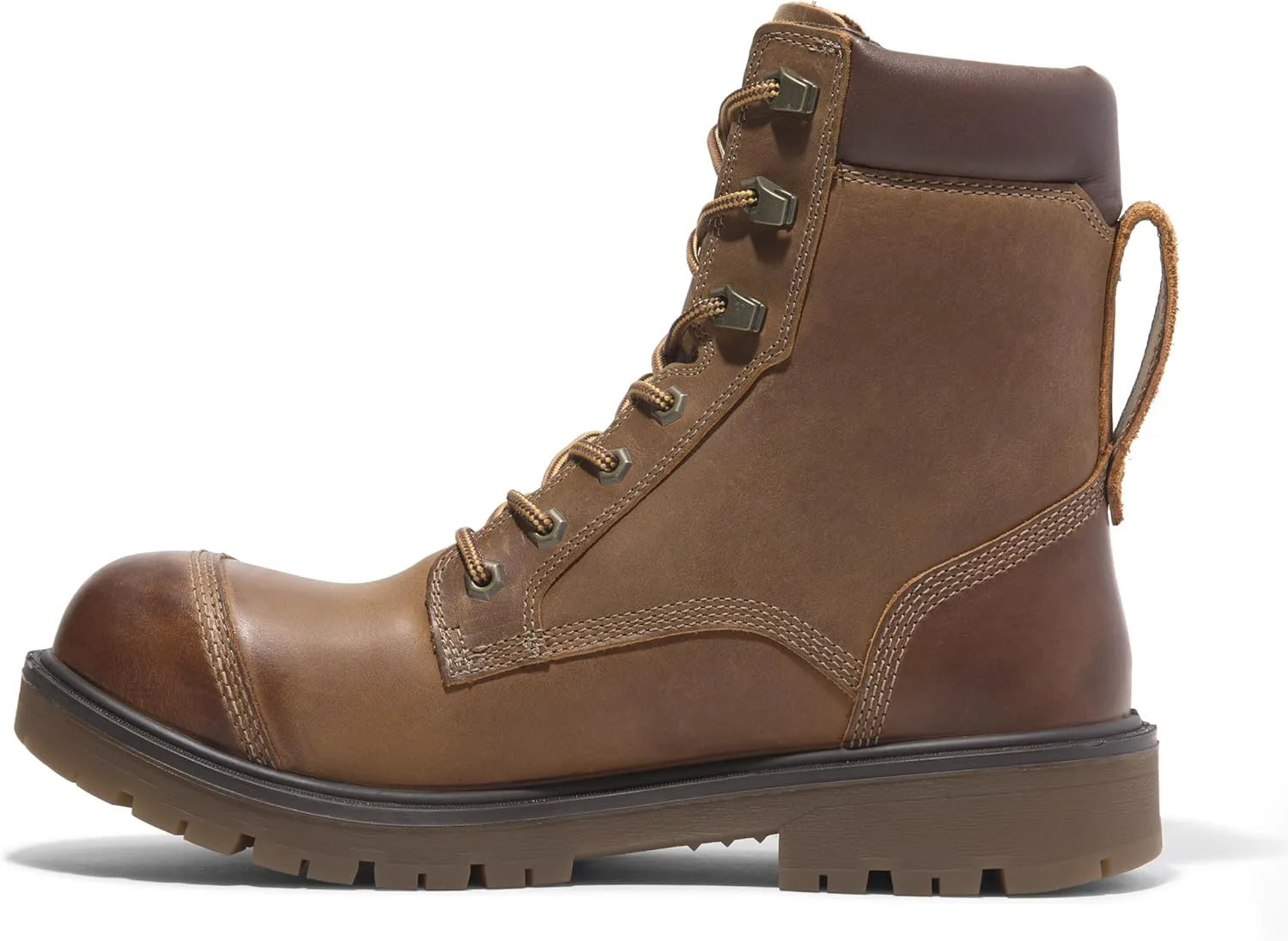 Мужские рабочие ботинки Timberland PRO Whitman с композитным носком и водонепроницаемой защитой, 8 дюймов, коричневый — фото 4