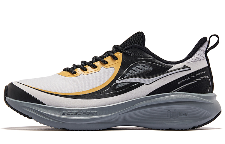 

Беговые кроссовки Runaway Low-Top Мужские Черные Серые Erke, Jet Black/Mist Gray