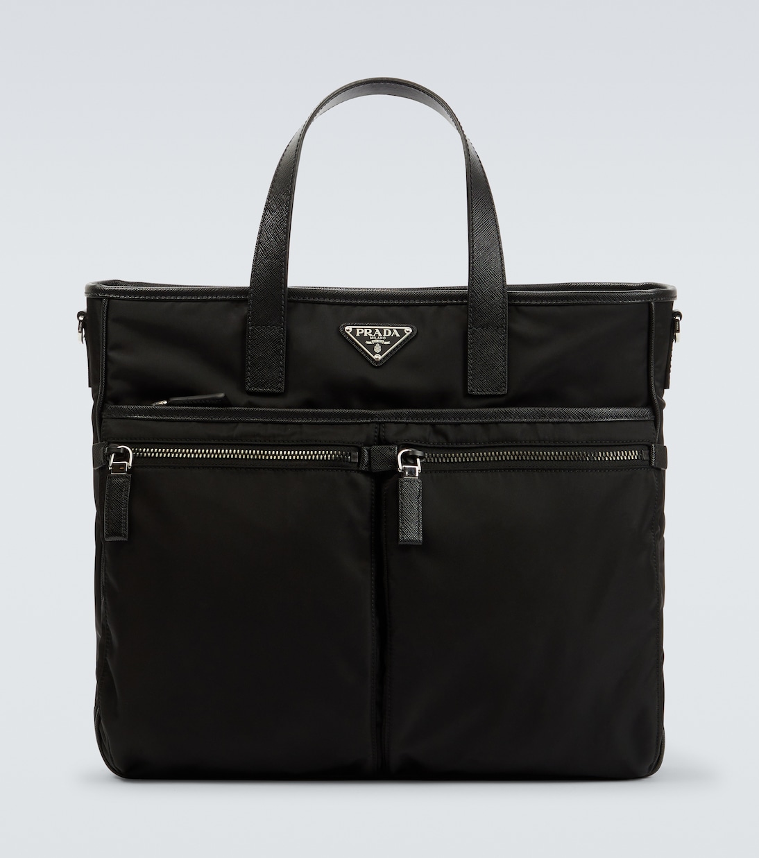 

Сумка-тоут с отделкой из Re-Nylon кожи Prada, черный