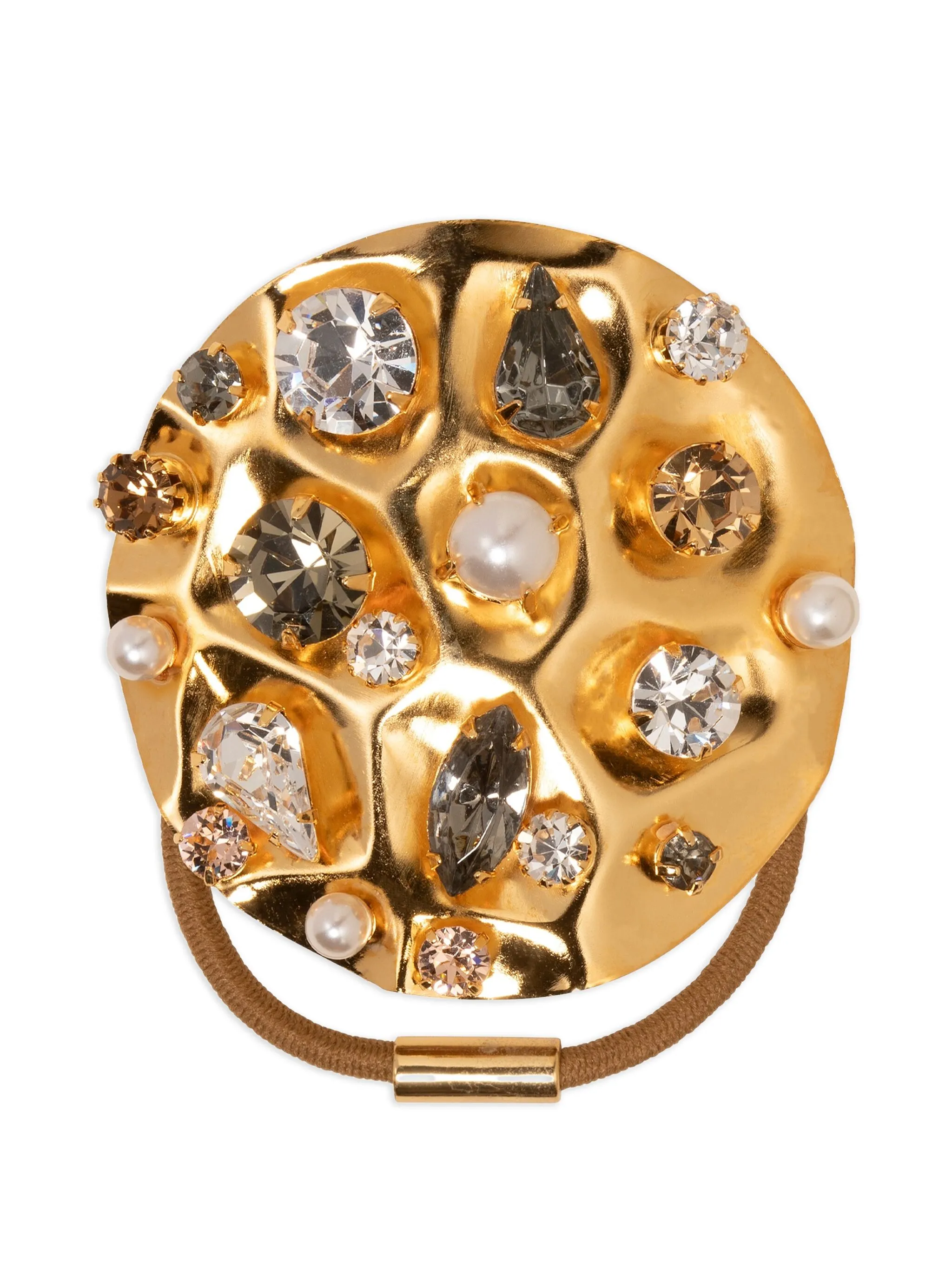 

Резинка для волос с кристаллами Jennifer Behr, золотистый