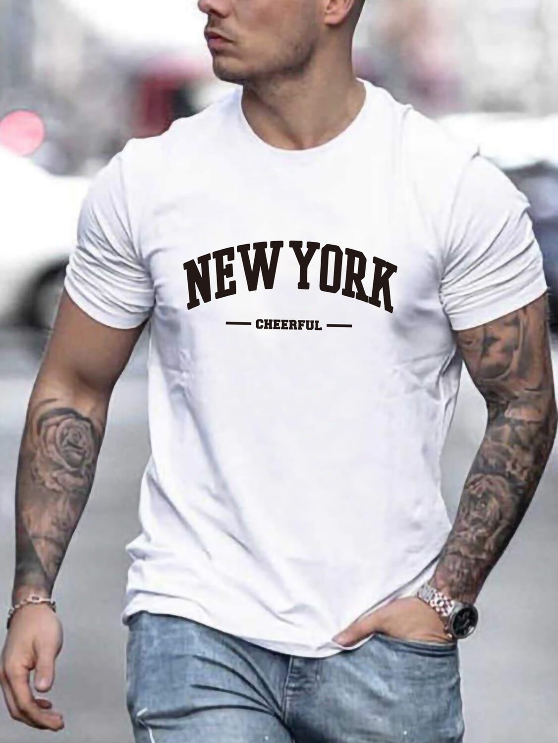 

Мужская футболка с графическими буквами Homme Manfinity, белый