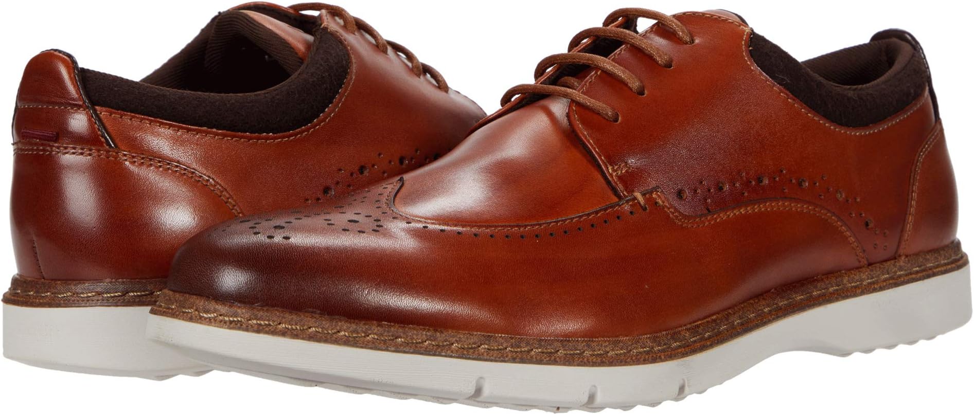 

Оксфорды Synergy Wing Tip Oxford Stacy Adams, цвет Cognac