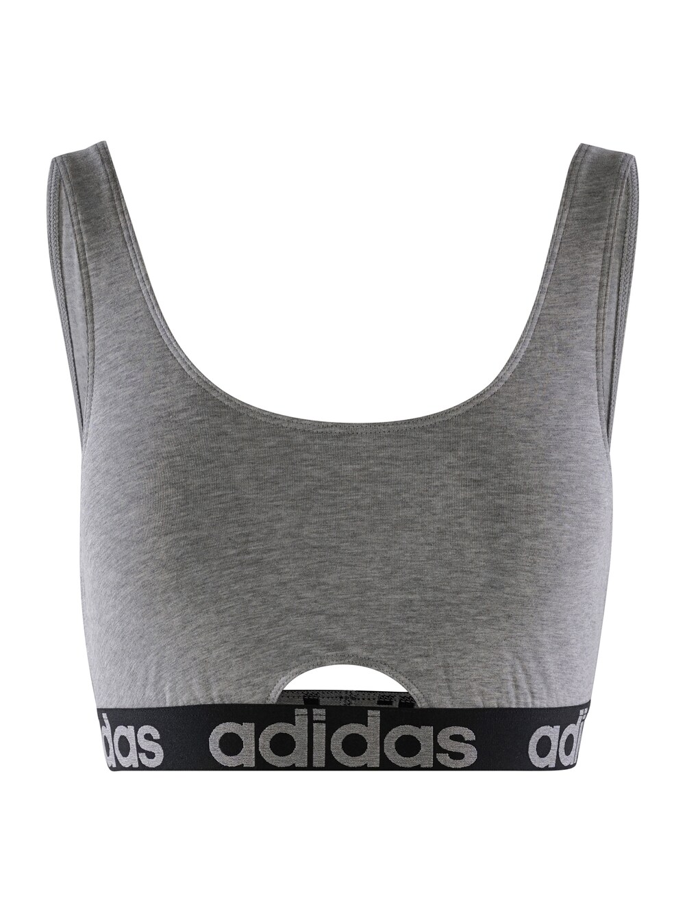 

Спортивный бюстгальтер без косточек ADIDAS SPORTSWEAR SCOOP BRALETTE, пестрый серый