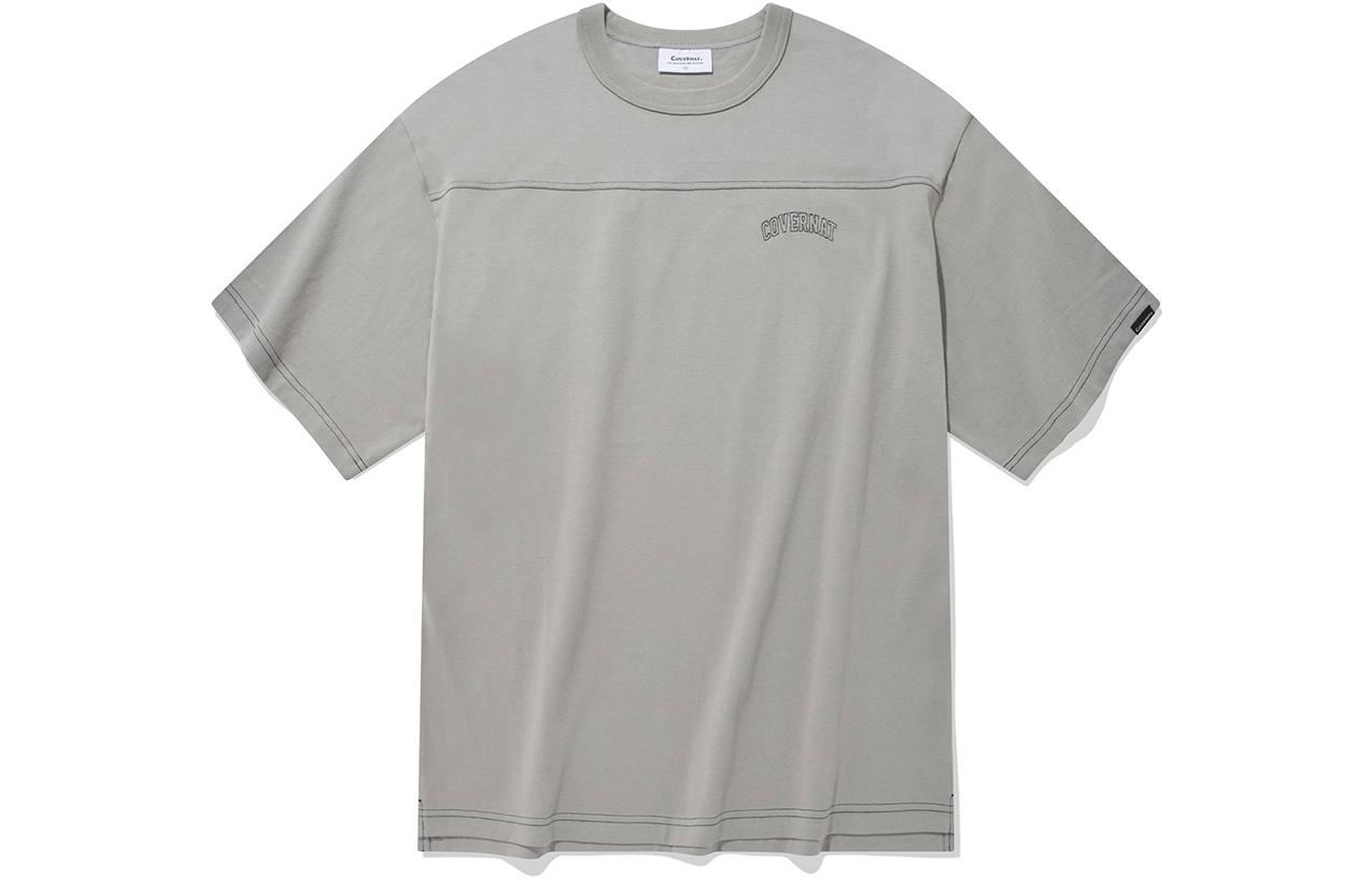 

Covernat Футболки унисекс, серые, с круглым вырезом, умеренно прямой крой, Серый, Covernat Футболки унисекс, серые, с круглым вырезом, умеренно прямой крой