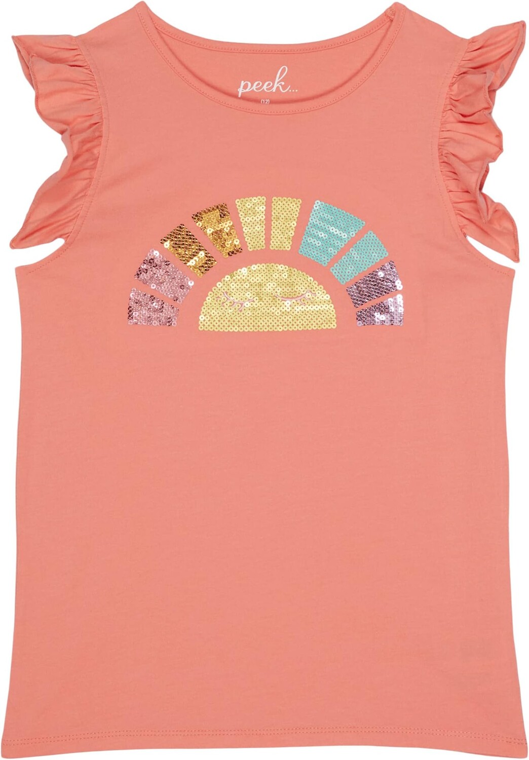 

Топ PEEK Rise & Shine Top with Sequins, цвет Coral