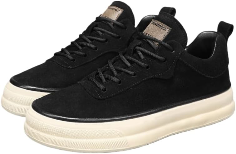 

Мужские удобные и стильные кроссовки на толстой подошве для прогулок на свежем воздухе, бега трусцой, поездок на работу, на все сезоны, прочные Fusecottc, черный