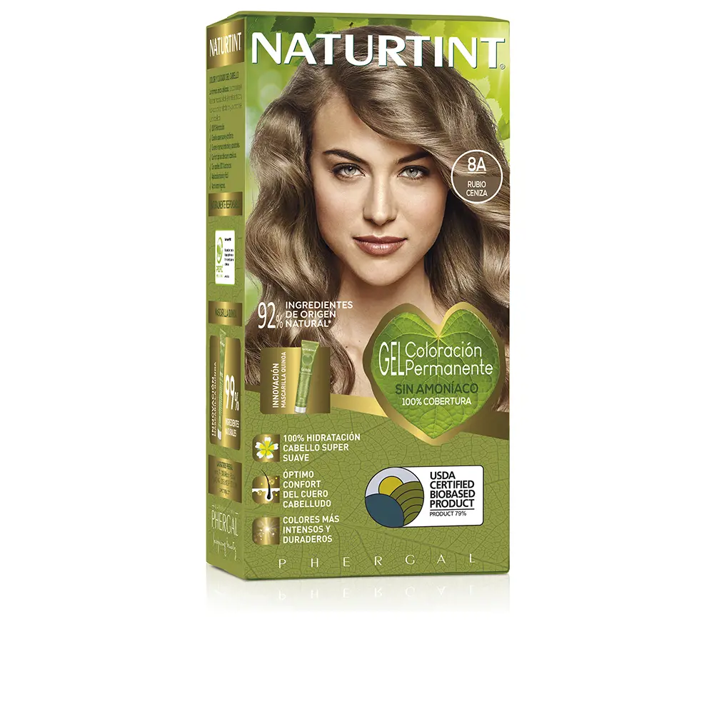 

Краска для волос Naturtint Naturtint, цвет 8A rubio ceniza, 170 мл.