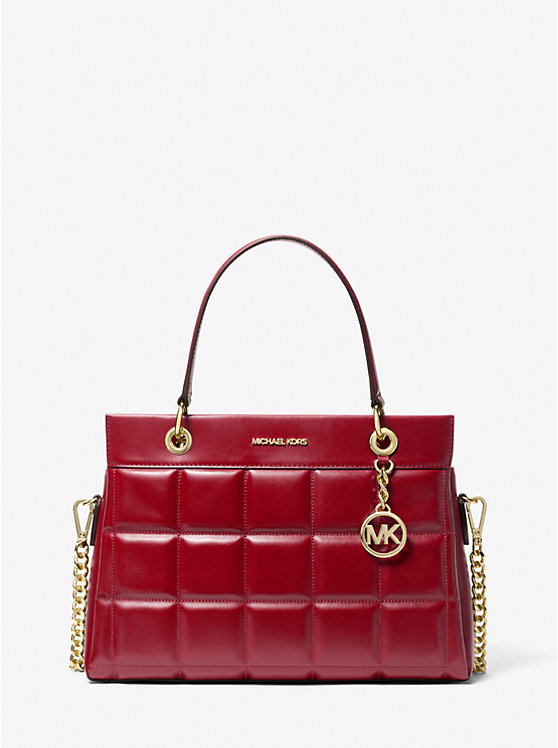 

Сумка-портфель Susan Medium из стеганой кожи Michael Kors, красный