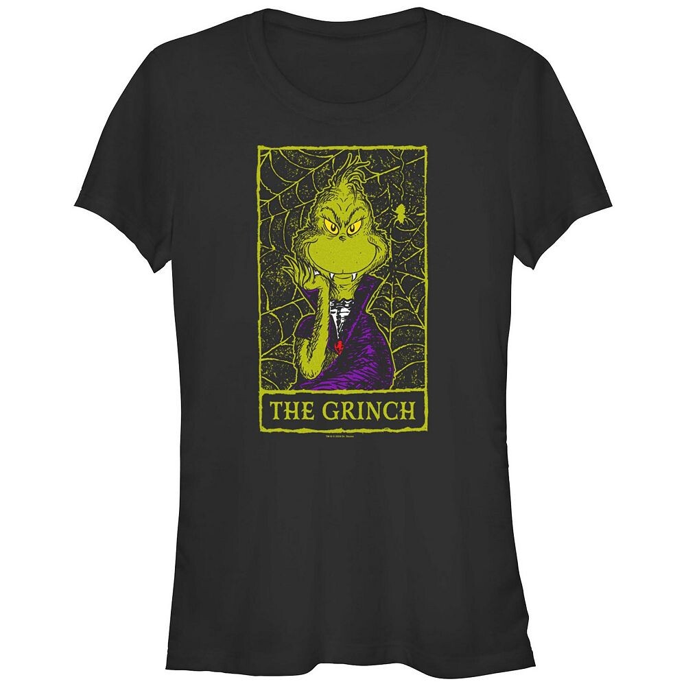 

Футболка с графическим рисунком Dr. Seuss The Grinch Dracula для юниоров Licensed Character, черный