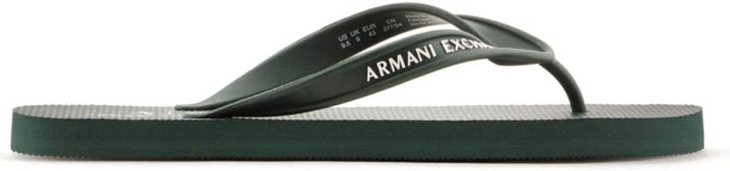 

Мужские шлепанцы Armani Exchange с логотипом, темно-зеленый