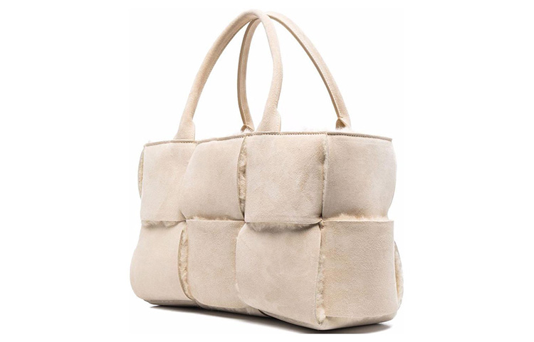Bottega Veneta Арко замшевая сумка тоут из телячьей кожи — фото 3