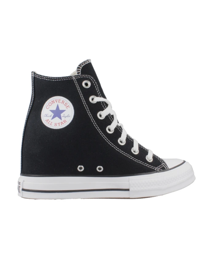 Высокие кеды на танкетке Converse, черный