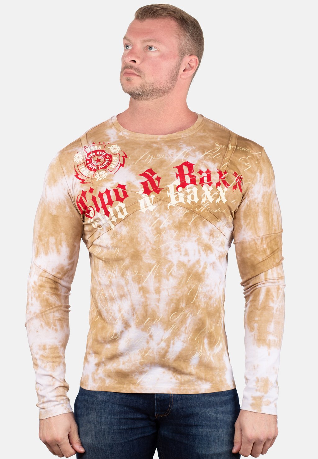 

Футболка с длинным рукавом LONGSLEEVE Cipo & Baxx, желтый