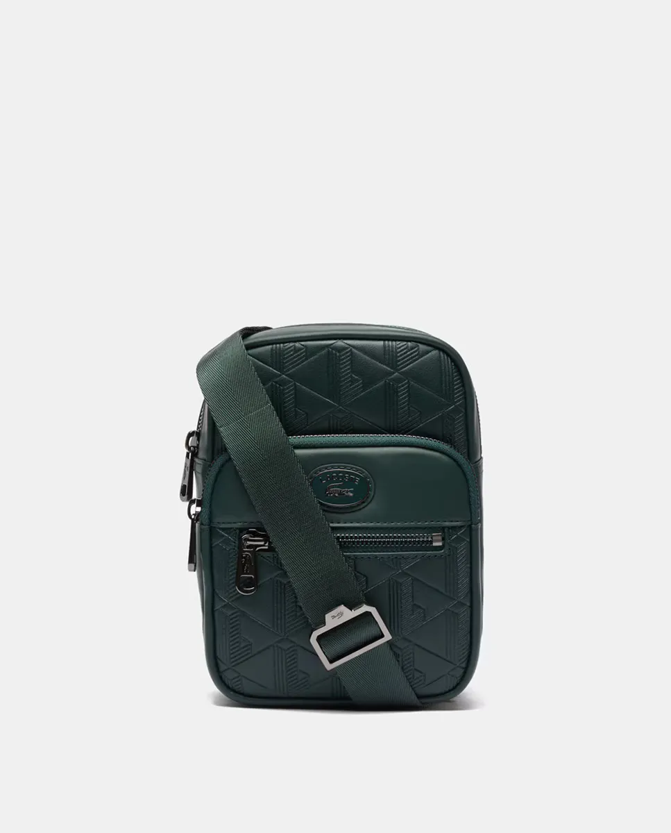 

Маленькая сумка через плечо с монограммой Lacoste, зеленый