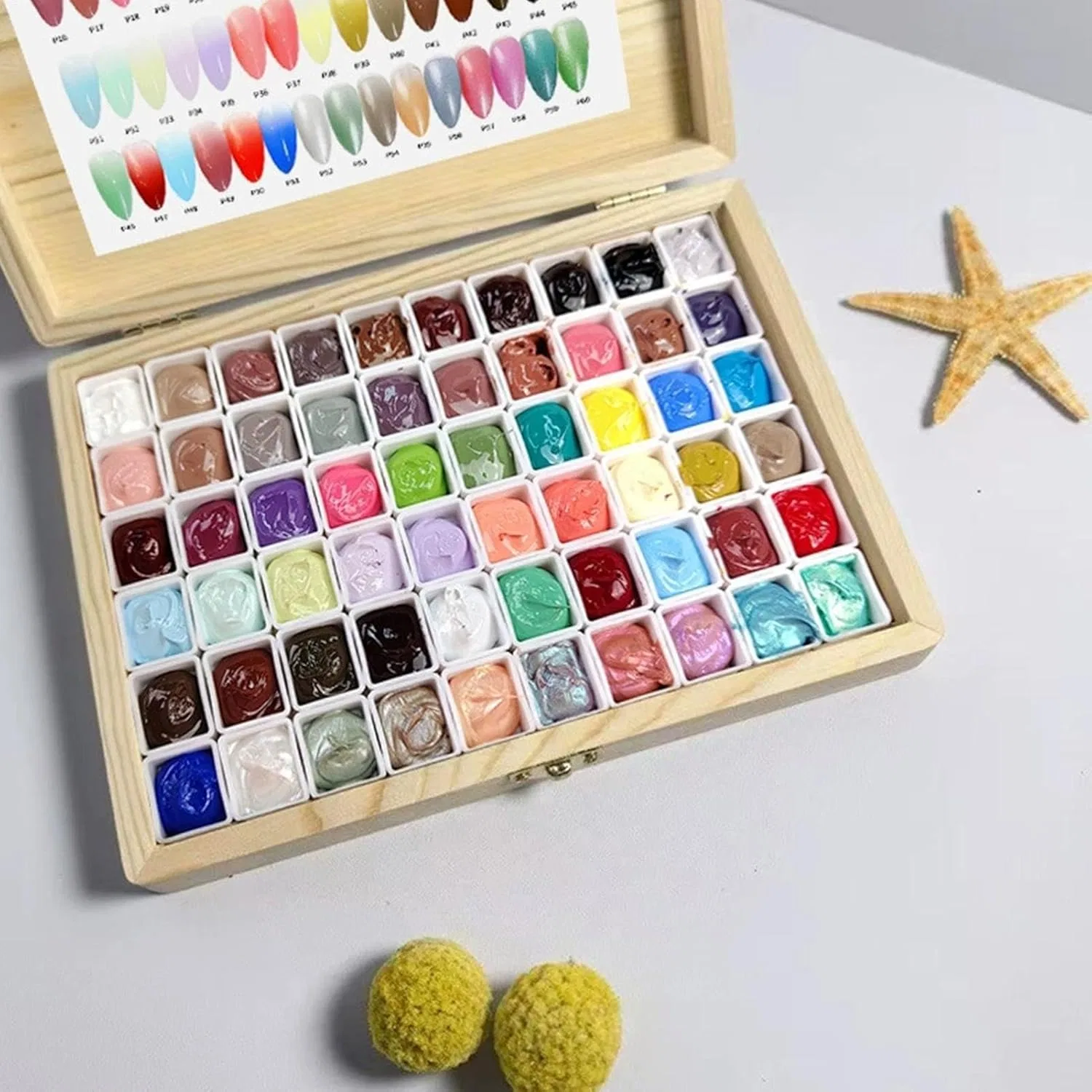Палитра гелей для ногтей «Pat- For Nails» из 60 цветов Generisch — фото 4