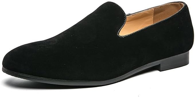 

Мужские слипоны-лоферы Офисные с острым носком Повседневная обувь для клуба Waolsu, черный