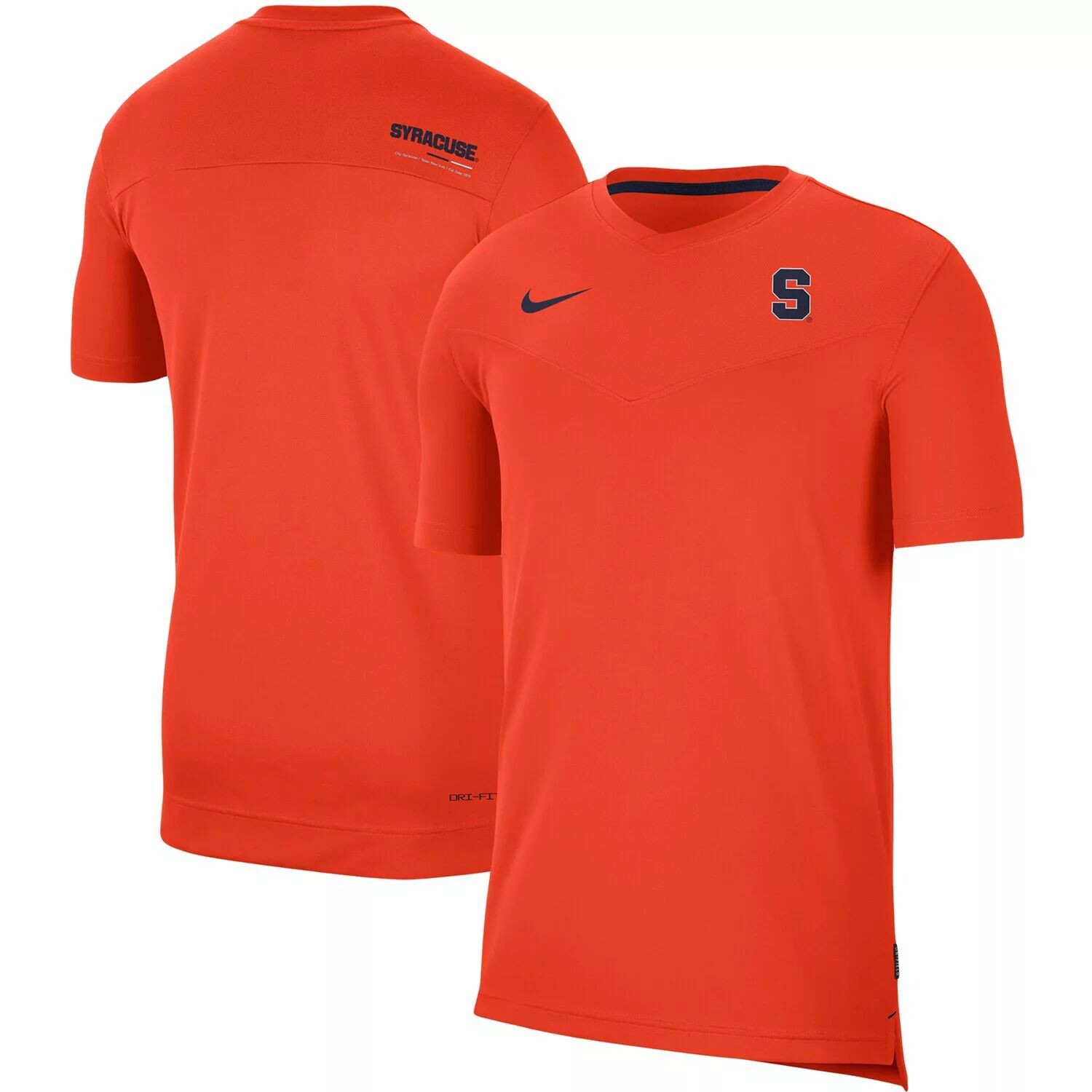 

Мужская оранжевая футболка Syracuse Orange 2022 Coaches UV Performance Nike, Оранжевый, Мужская оранжевая футболка Syracuse Orange 2022 Coaches UV Performance Nike