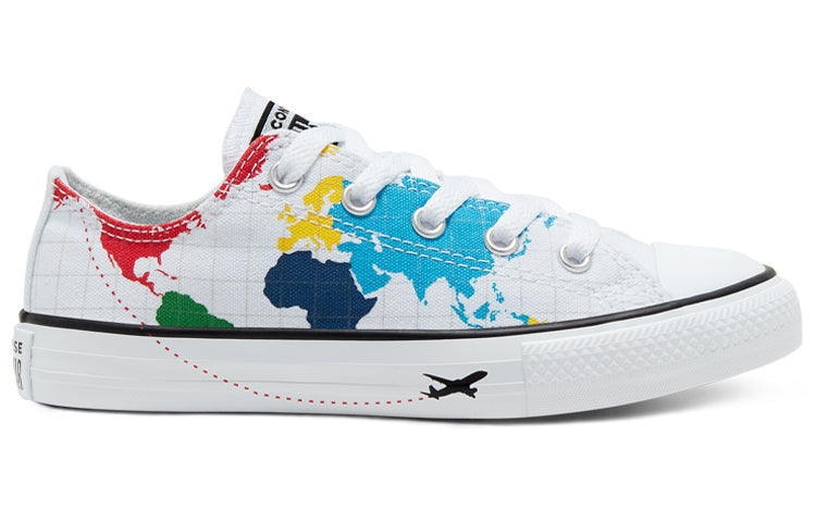 Кроссовки Converse Chuck Taylor All Star World Map 'White Blue Red' 668458C, красный — фото 2