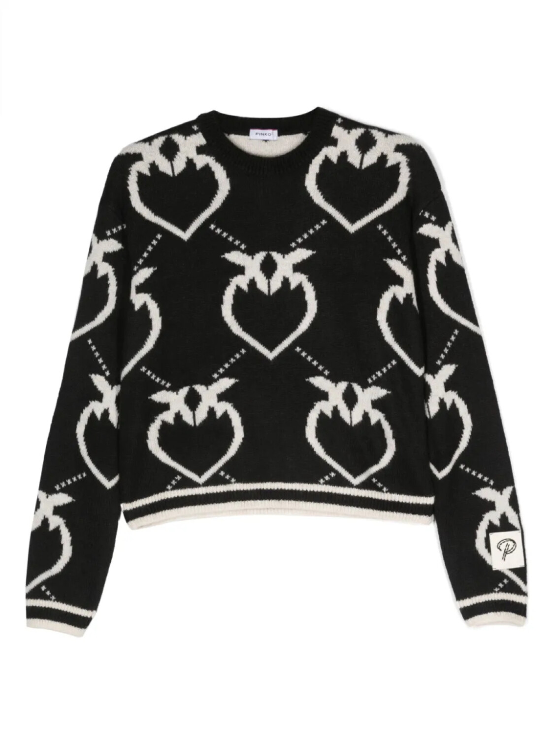 

Pinko Kids джемпер с логотипом, черный