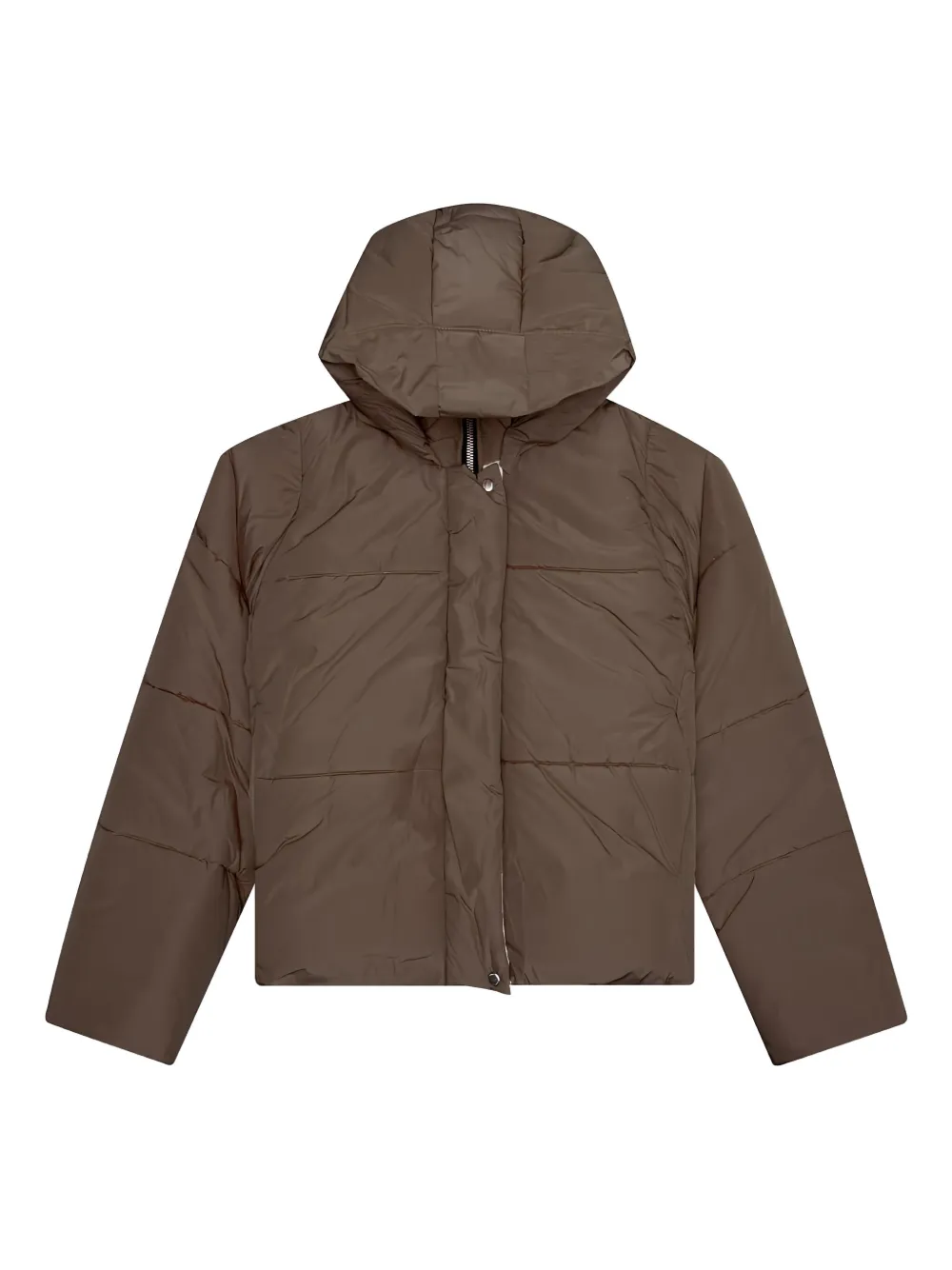 

Пуховик с логотипом RHUDE, коричневый