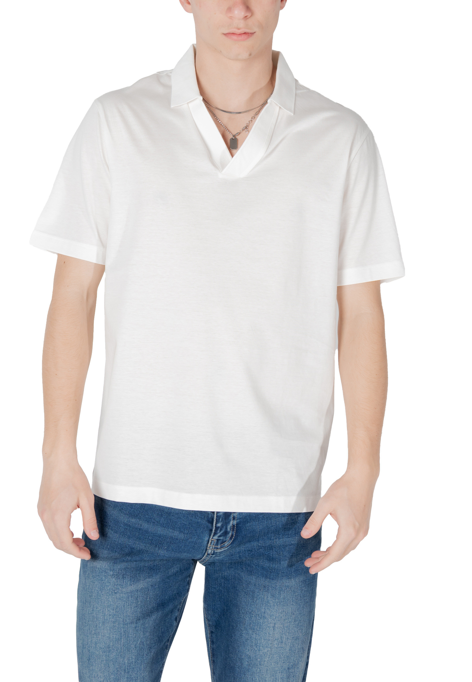 

Поло Armani Exchange, белый